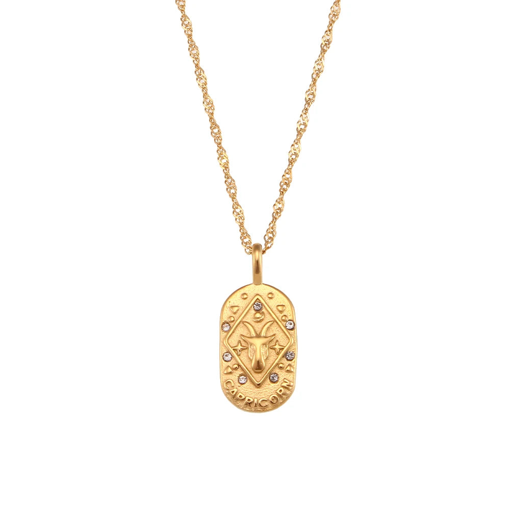 18k Gold Plated Zodiac Sign Necklaces