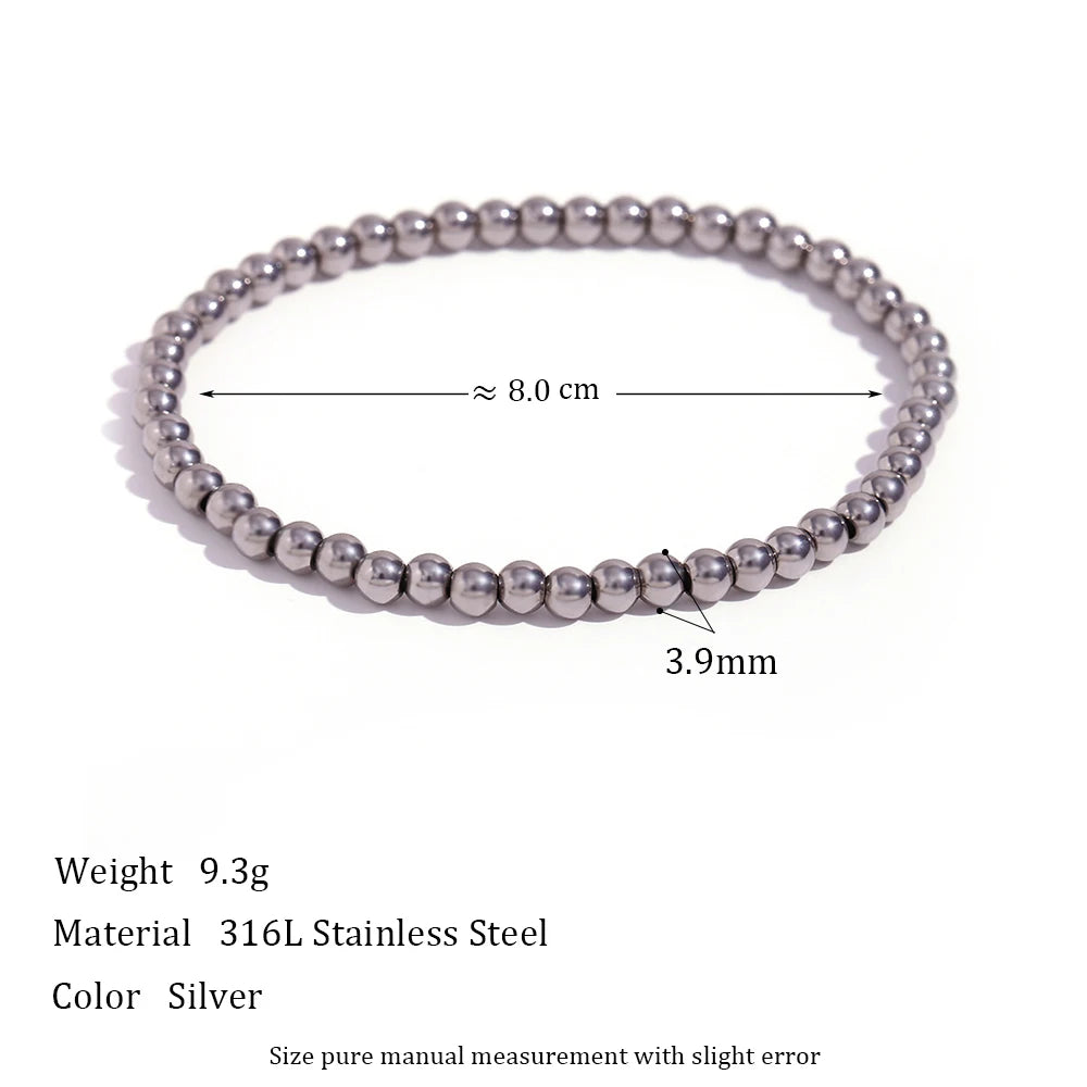 Beaded Chain & Link Bracelet