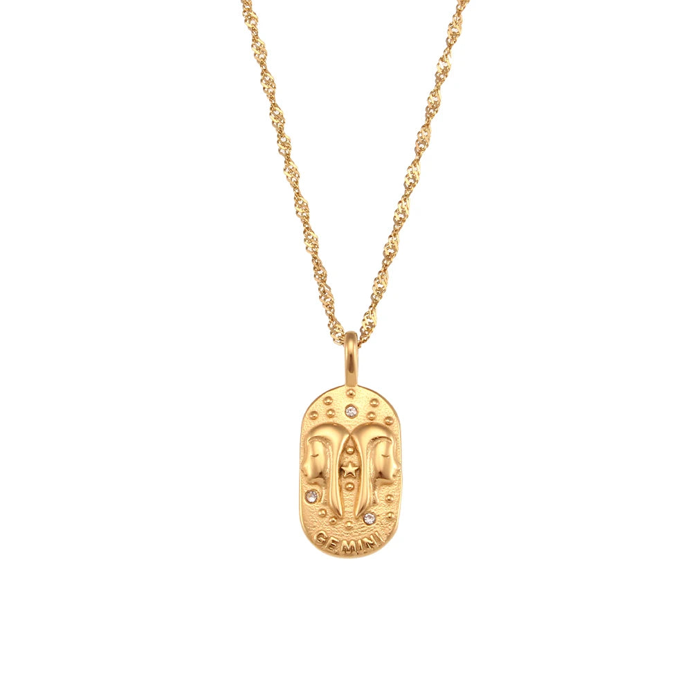 18k Gold Plated Zodiac Sign Necklaces