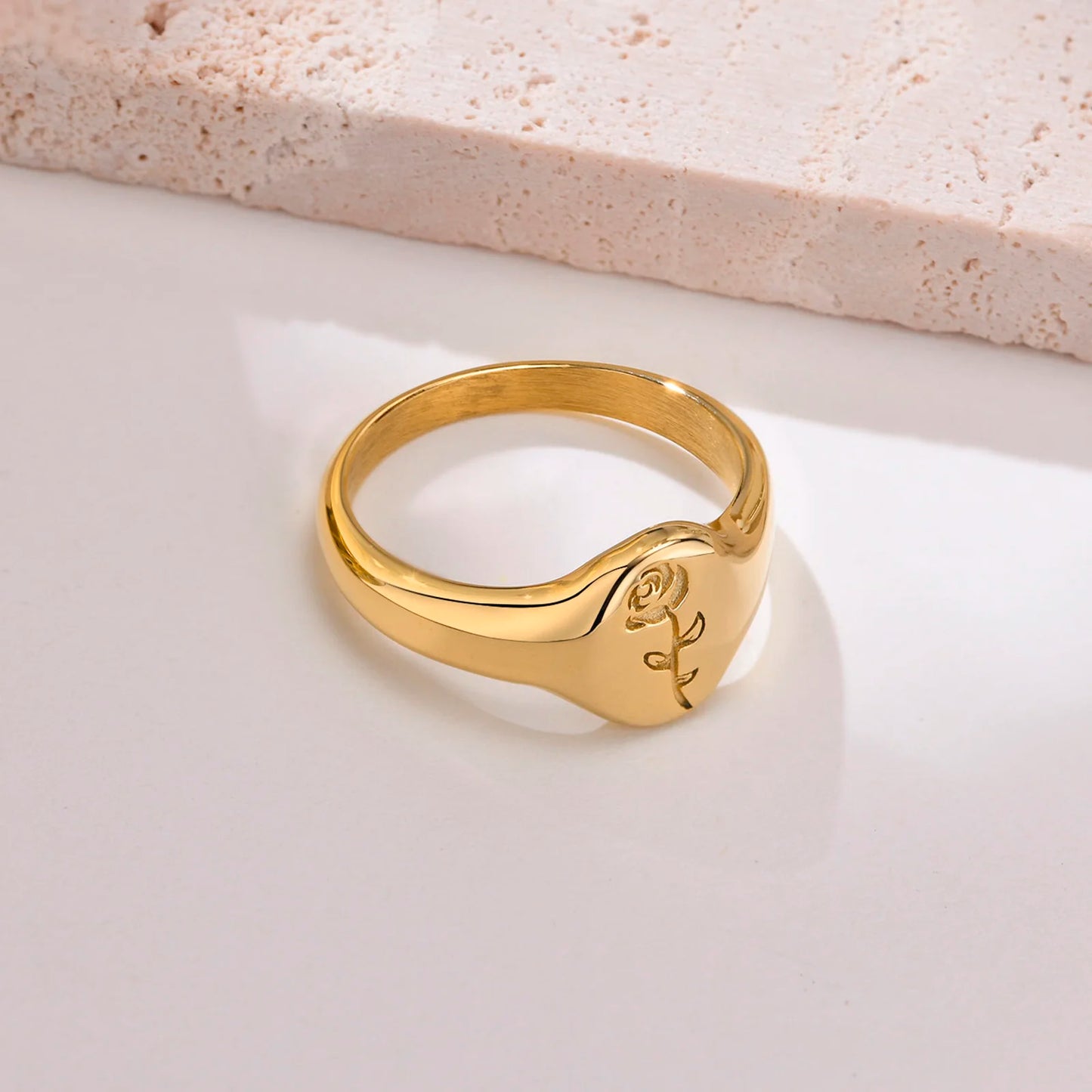 CZ Pinky Signet Ring