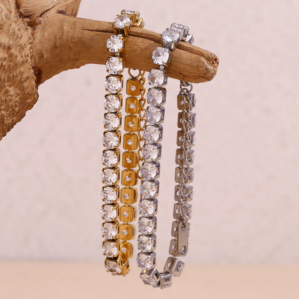 18K Gold Plated Zircon Tennis Bracelet