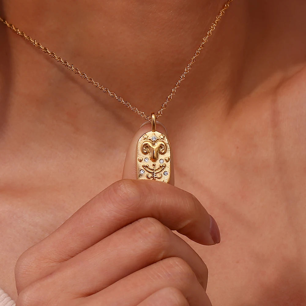 18k Gold Plated Zodiac Sign Necklaces