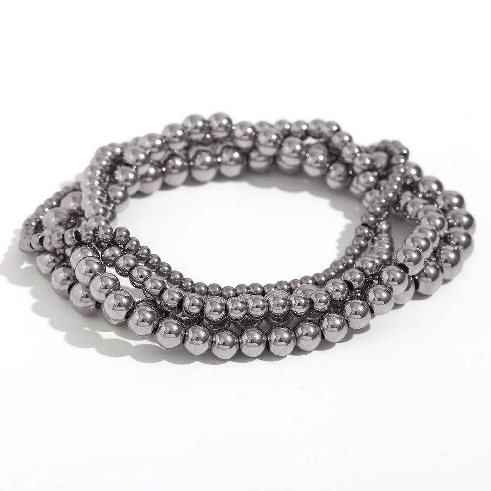 Beaded Chain & Link Bracelet