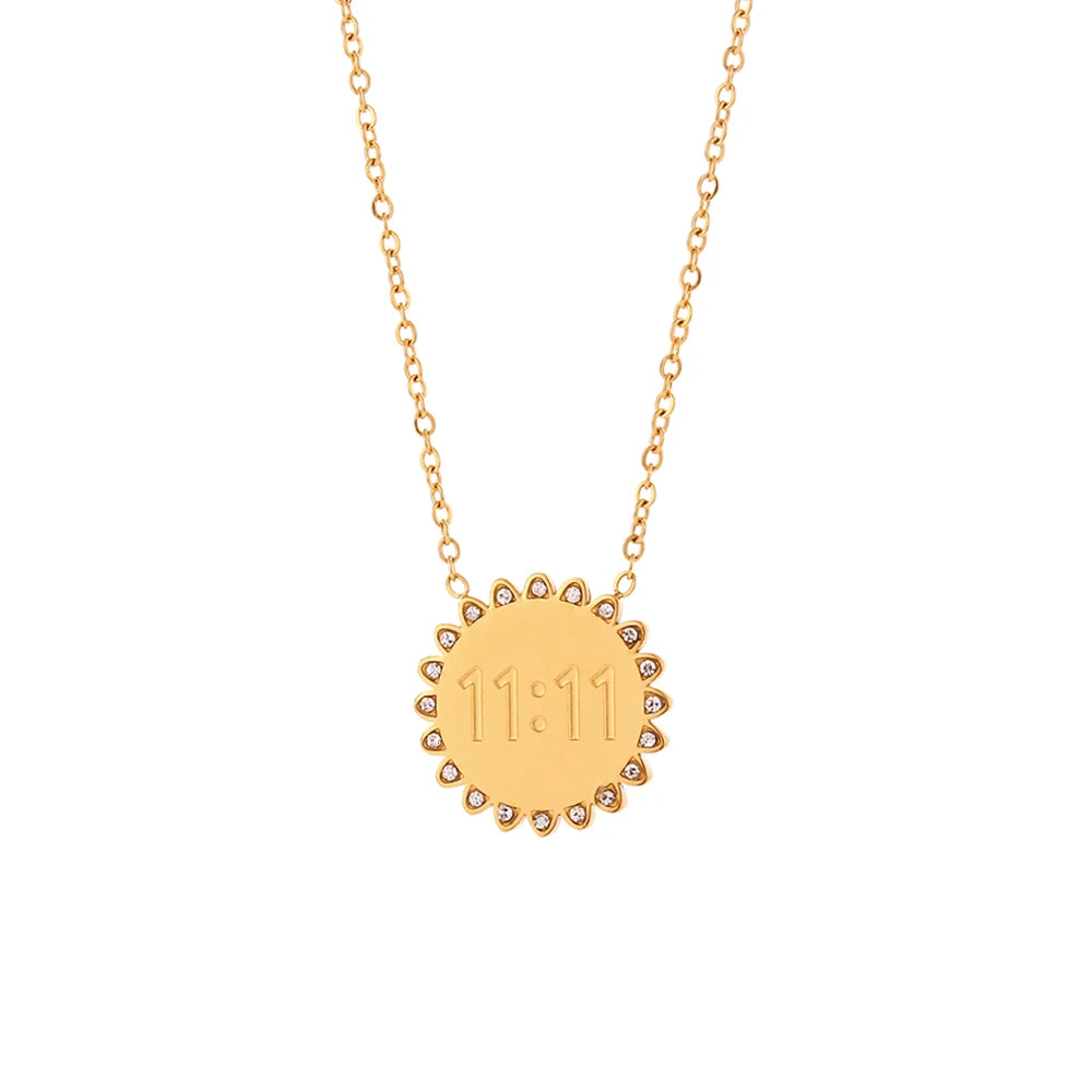 18K Gold Plated 11:11 Number Necklace