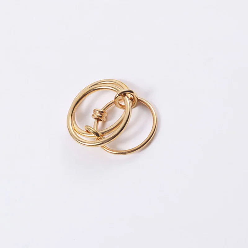 18K Gold Plated Multiple Layers Ring