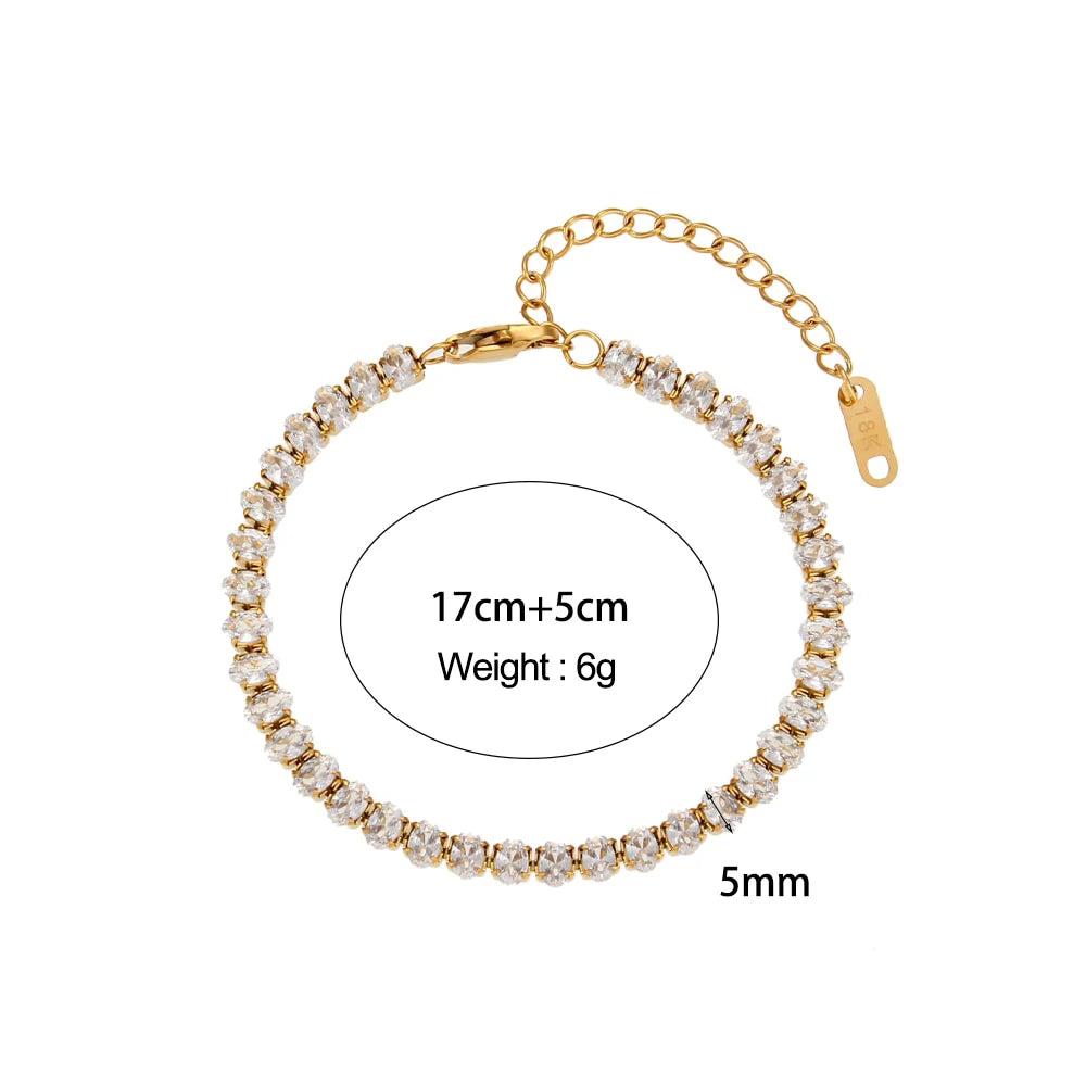 18k Gold Plated Cuban Chain Bracelets