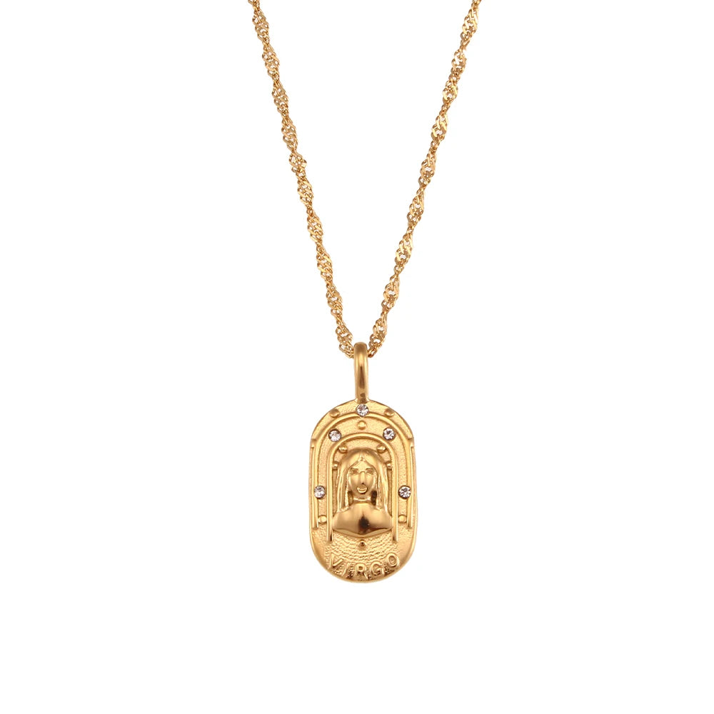 18k Gold Plated Zodiac Sign Necklaces