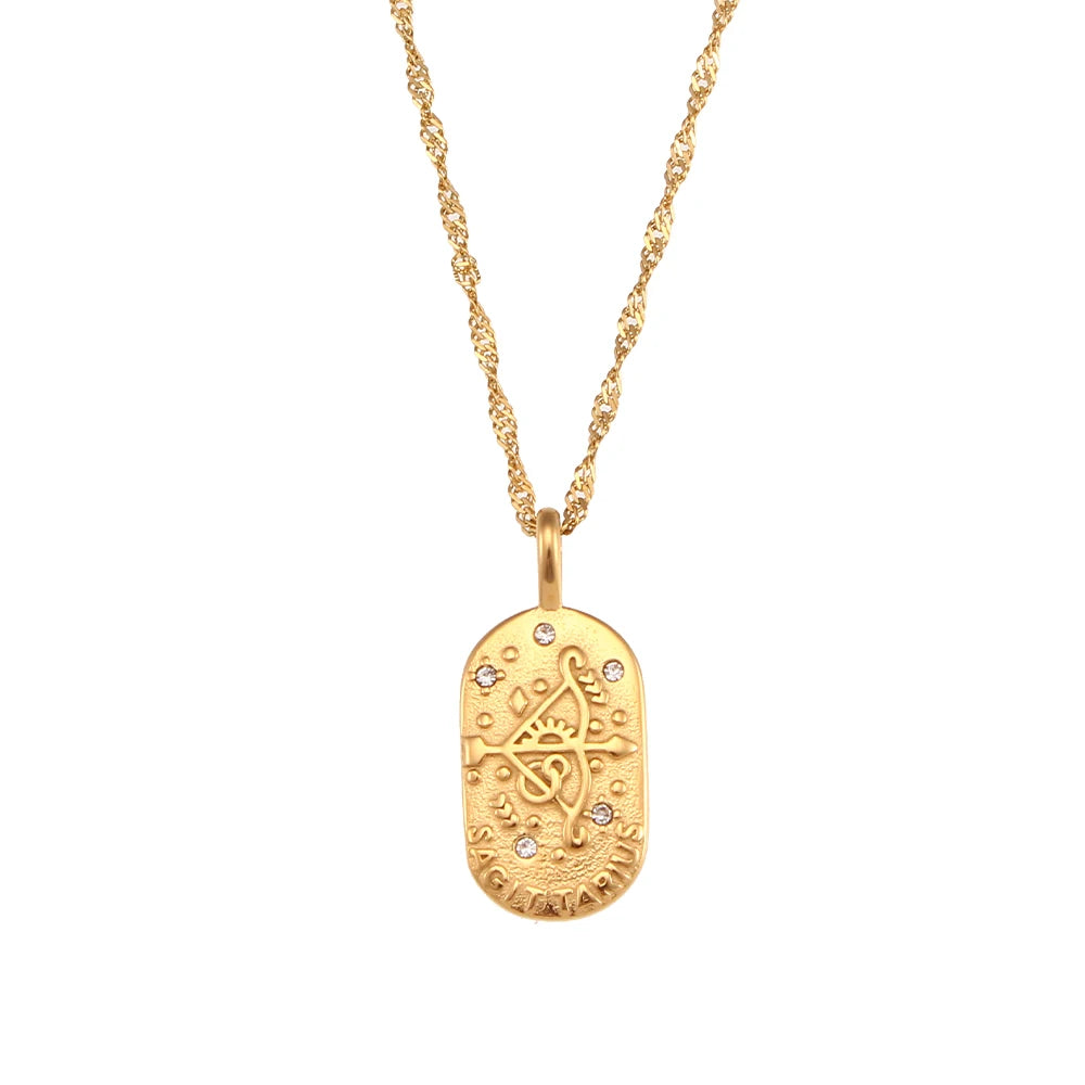 18k Gold Plated Zodiac Sign Necklaces